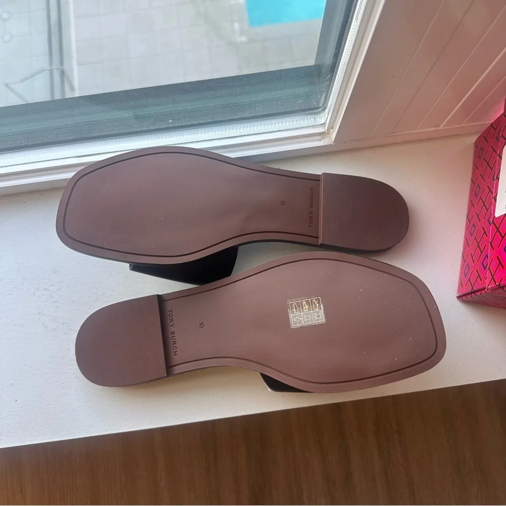 Tory Burch Black Ines Sandals - Picture 6 of 7
